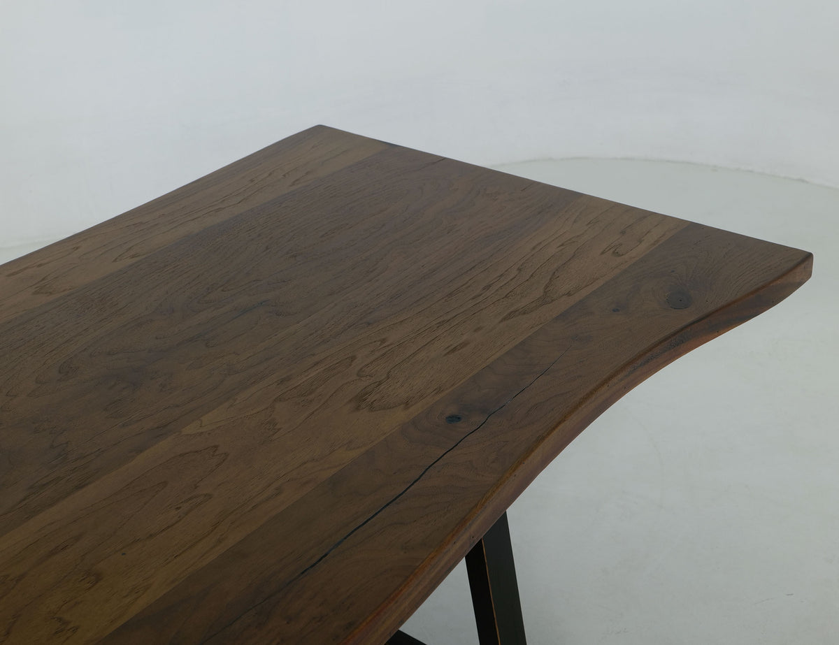 Walnut Table, Brown, Trestle Dining