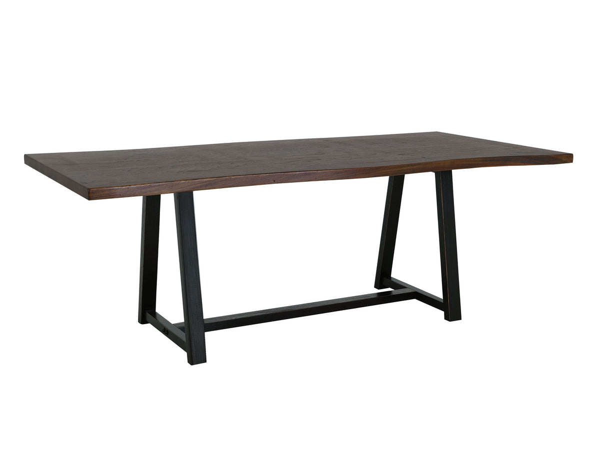 Walnut Table, Brown, Trestle Dining
