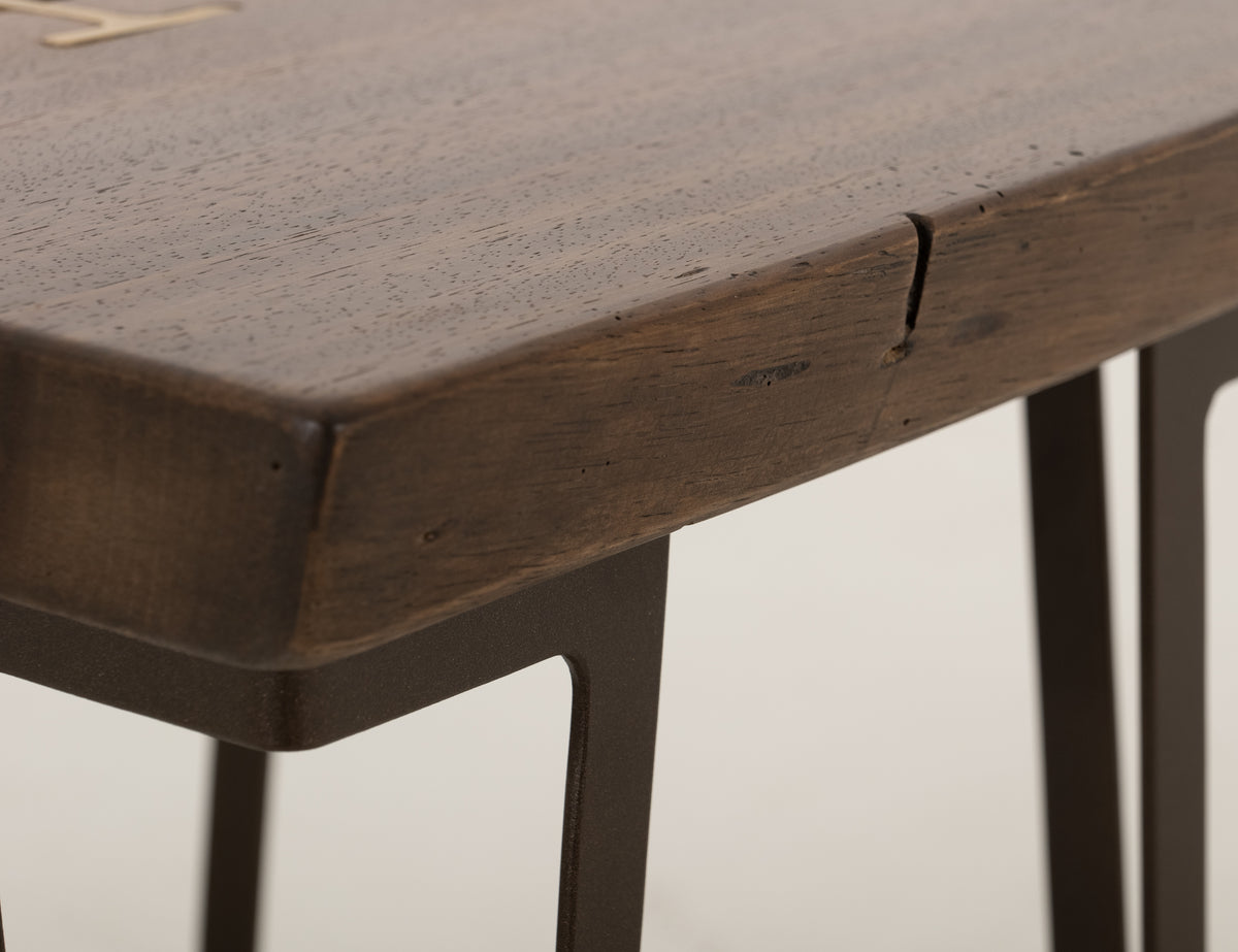 Walnut End Table, Brown