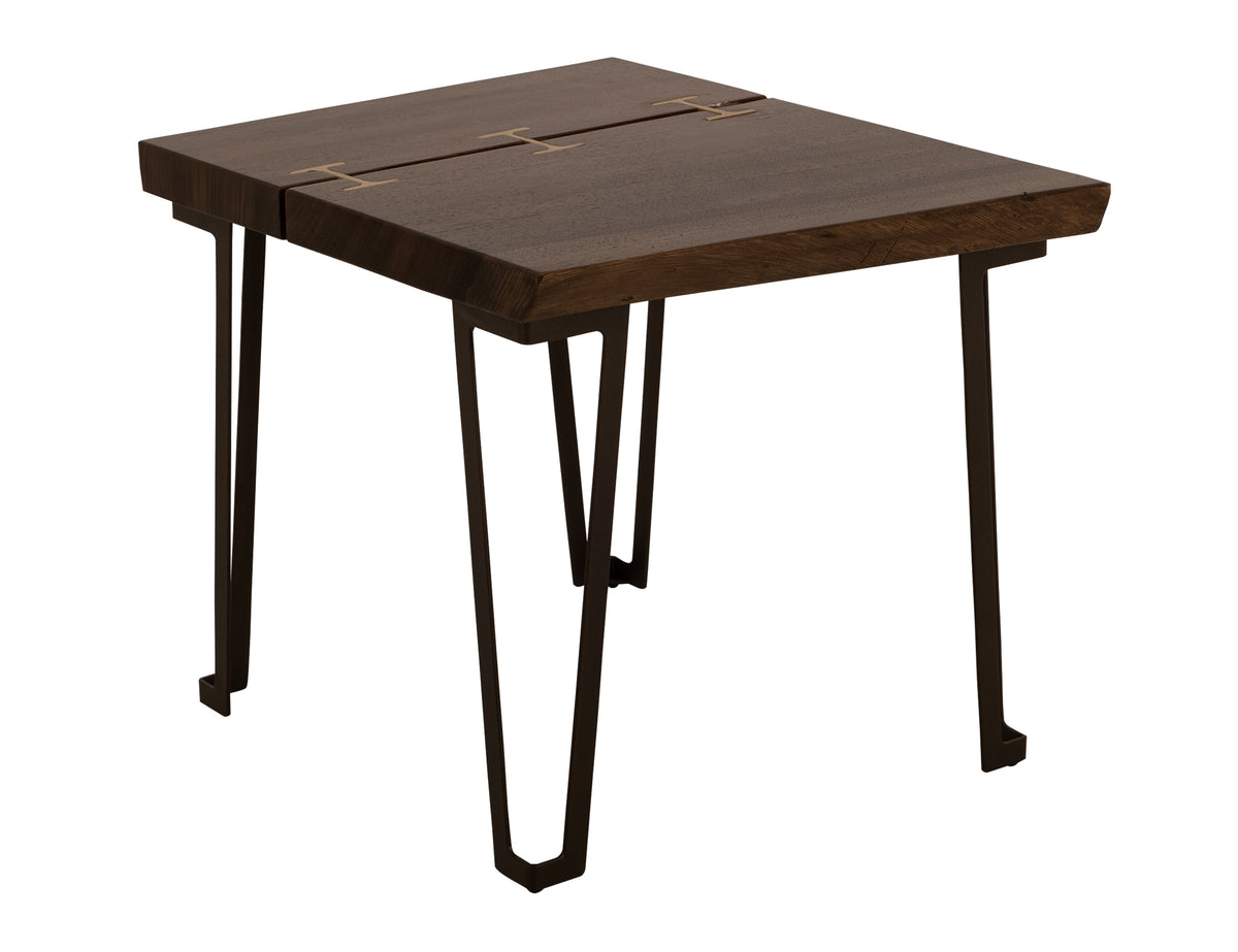 Walnut End Table, Brown