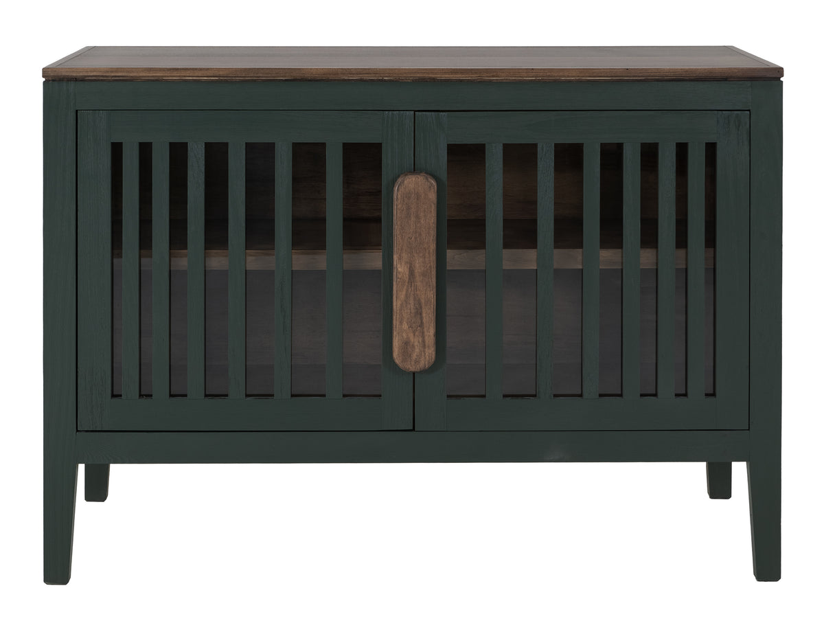 Autumn Console, Green, 2 Door, 1 Shelf, Cosole