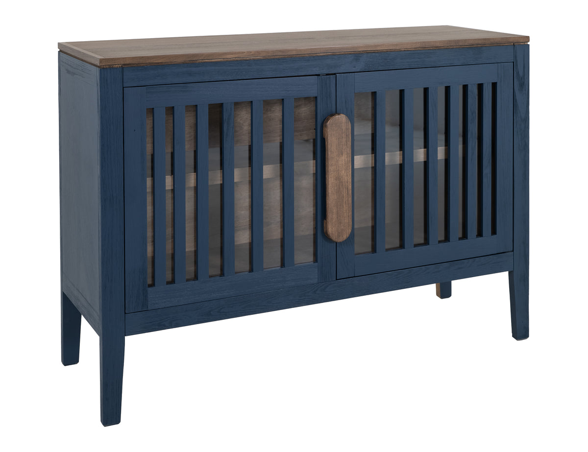 Autumn Console, Blue, 2 Door, 1 Shelf, Cosole