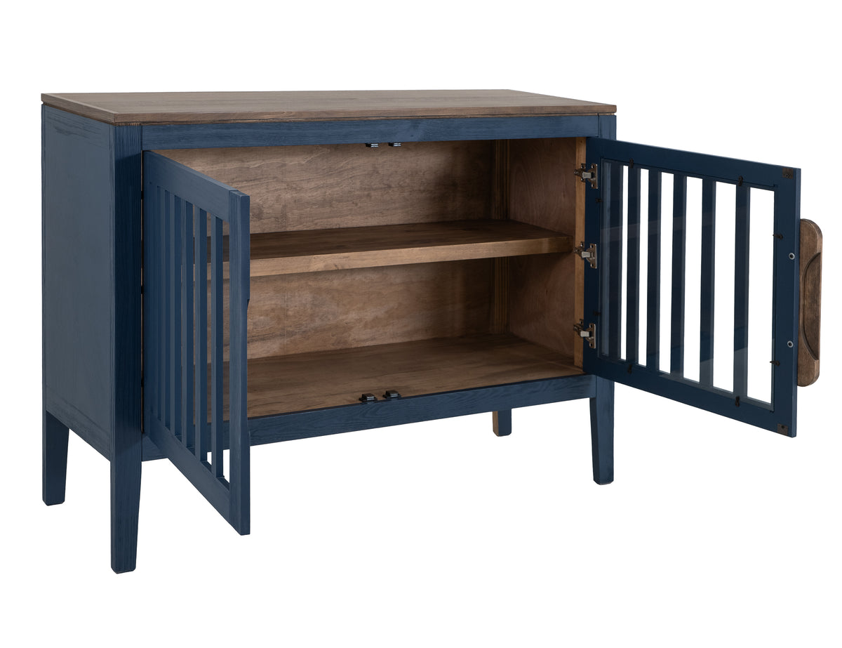 Autumn Console, Blue, 2 Door, 1 Shelf, Cosole