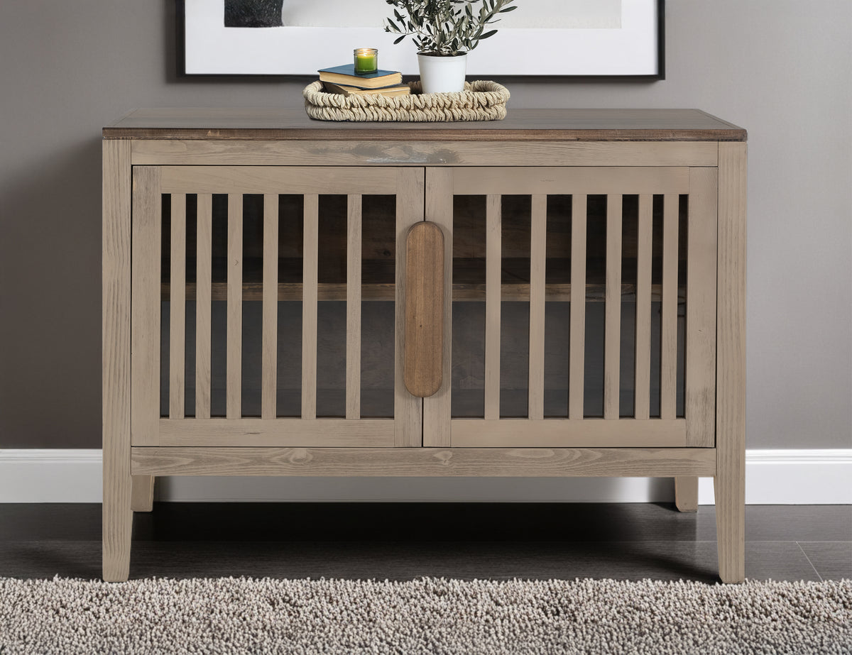 Autumn Console, Beige, 2 Door, 1 Shelf, Cosole