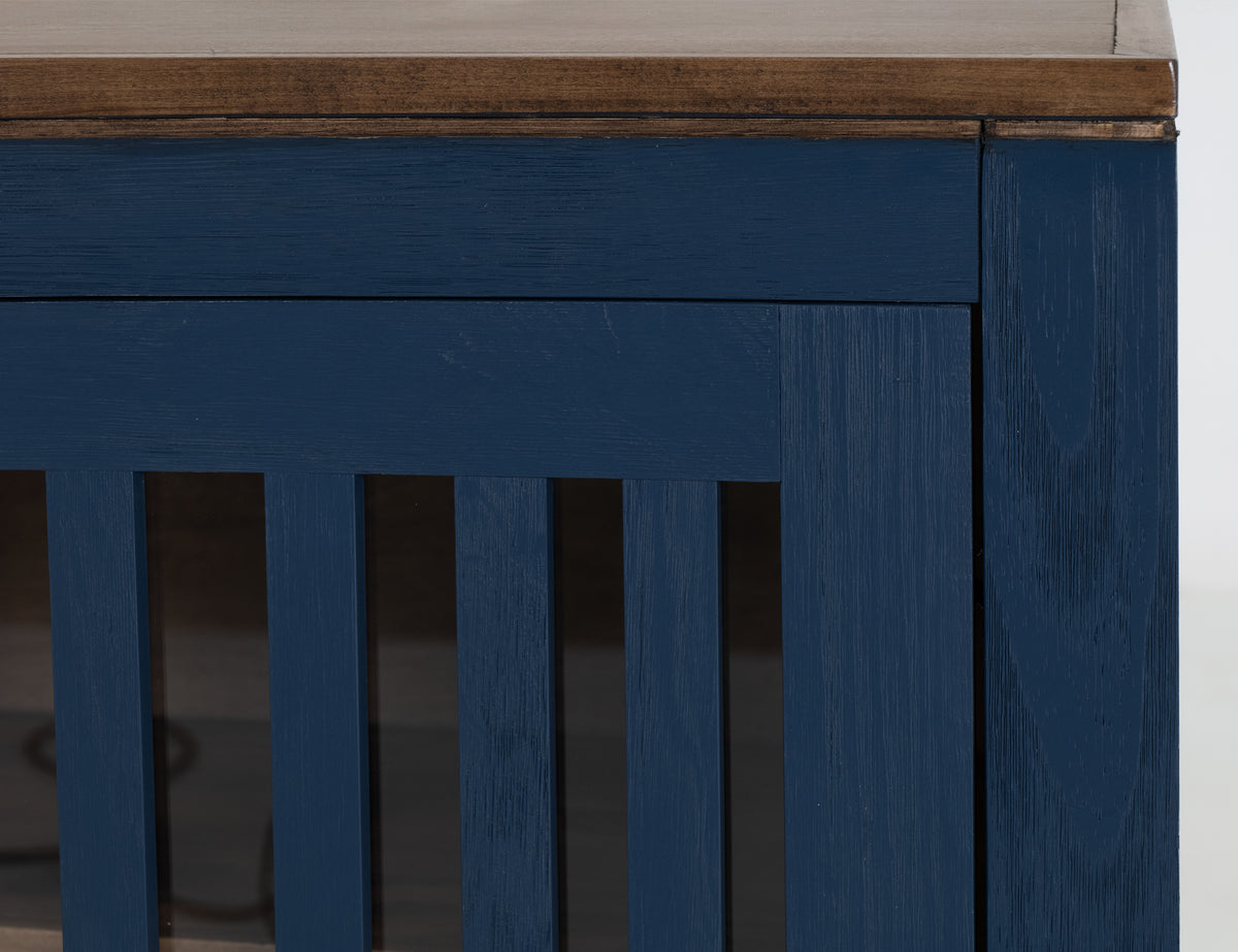 Autumn Console, Blue, 2 Door, 1 Shelf, Cosole