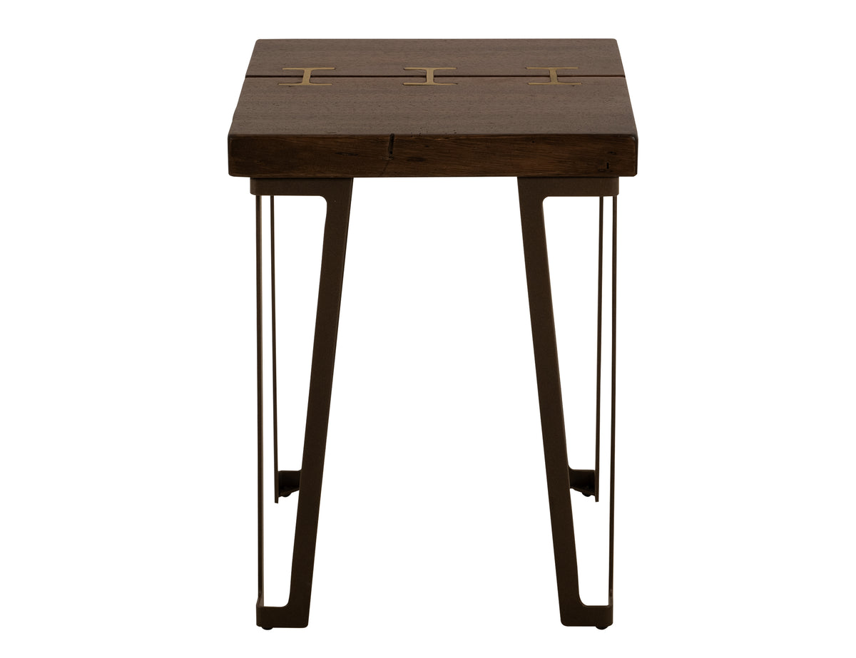 Walnut Chairside Table, Brown
