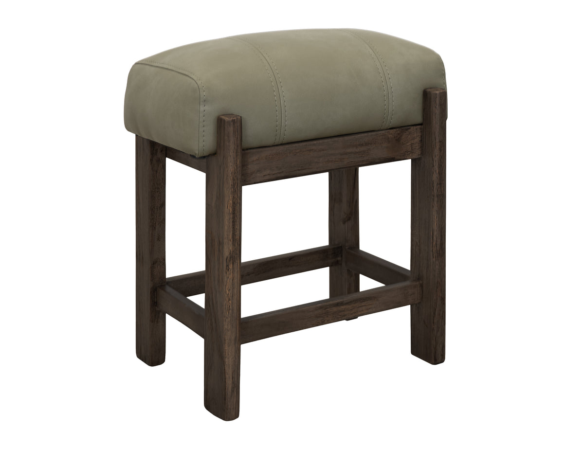 Black Balam Stool, Black/Green, 24"