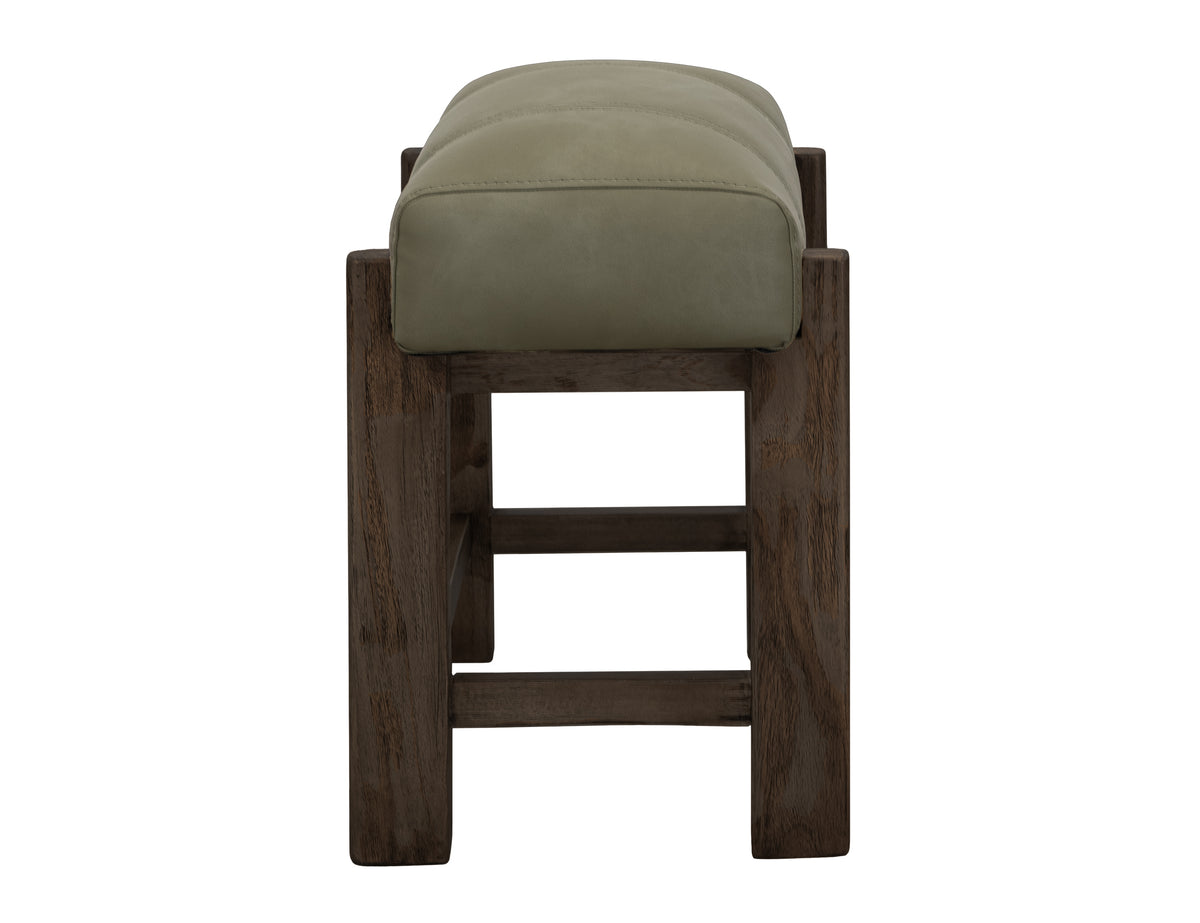 Black Balam Stool, Black/Green, 24"