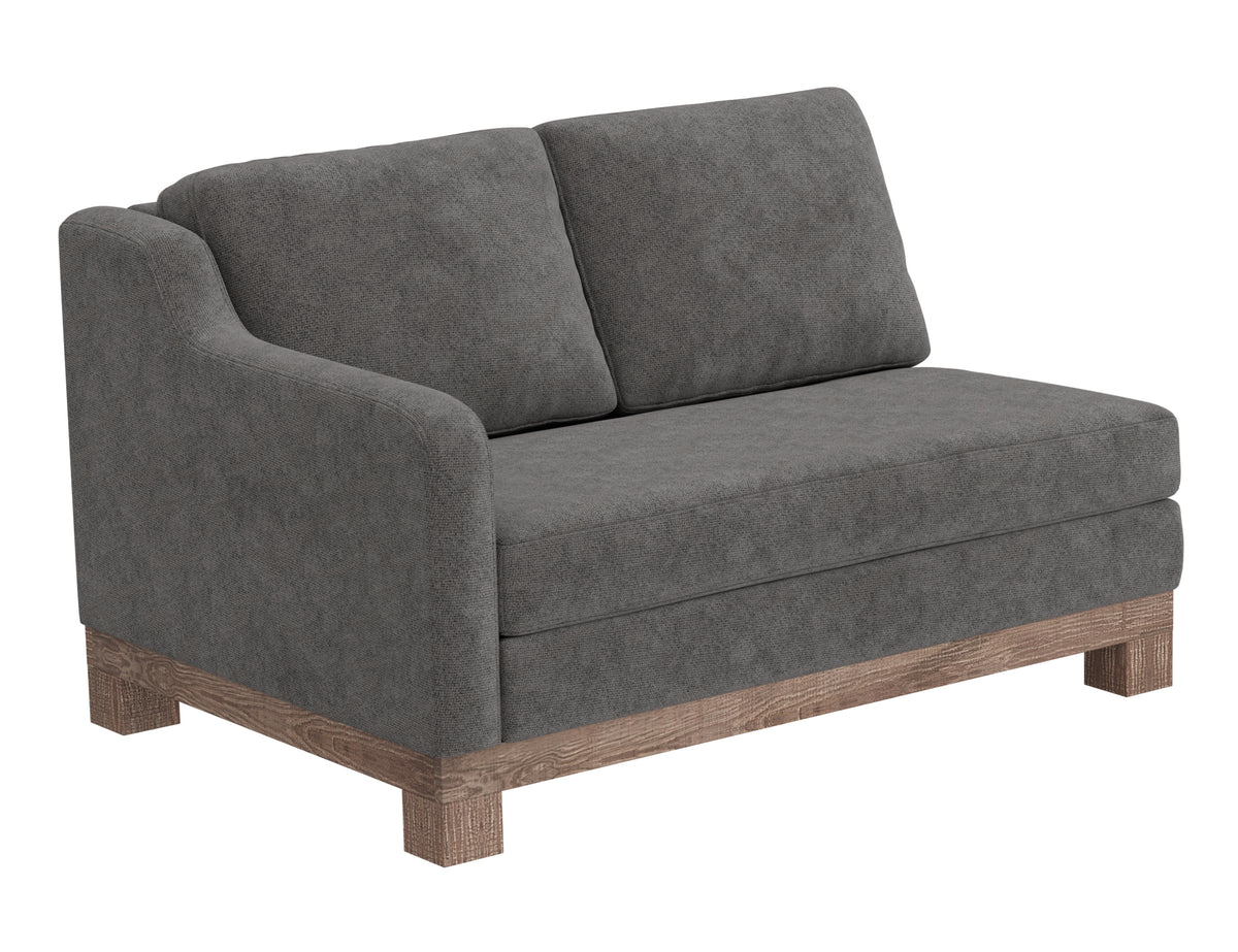 Samba Loveseat, Gray, Wooden Frame & Base, Sectional - IUP298-LOV-LF-121