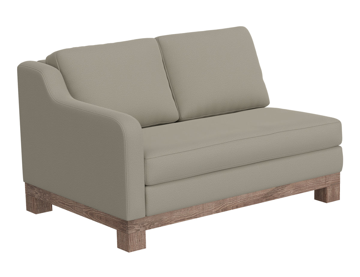 Samba Loveseat, Gray, Wooden Frame & Base, Sectional - IUP298-LOV-LF-151