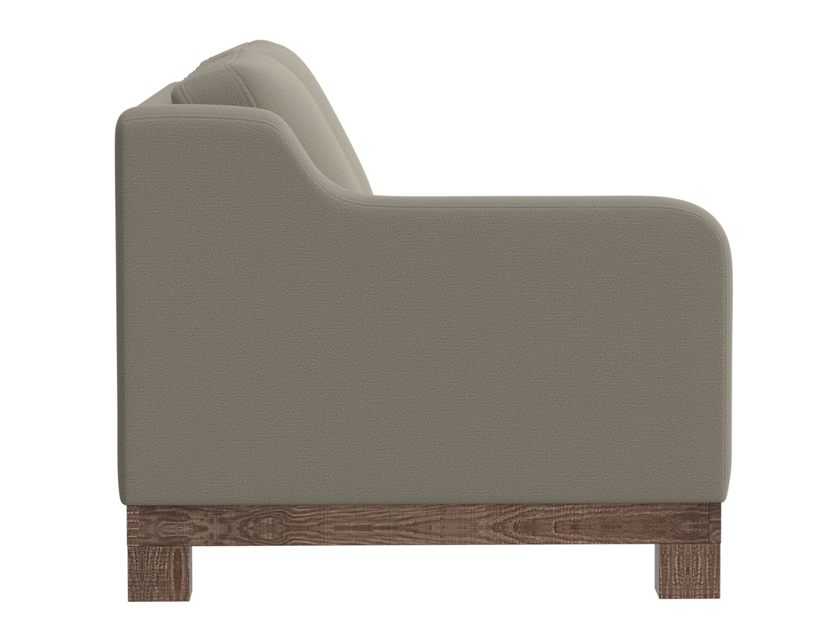 Samba Loveseat, Gray, Wooden Frame & Base, Sectional - IUP298-LOV-LF-151