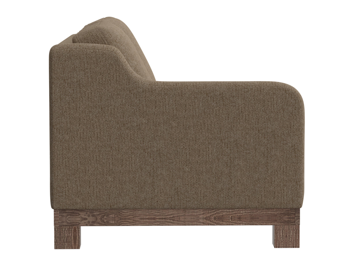 Samba Loveseat, Brown, Wooden Frame & Base, Sectional - IUP298-LOV-LF-152