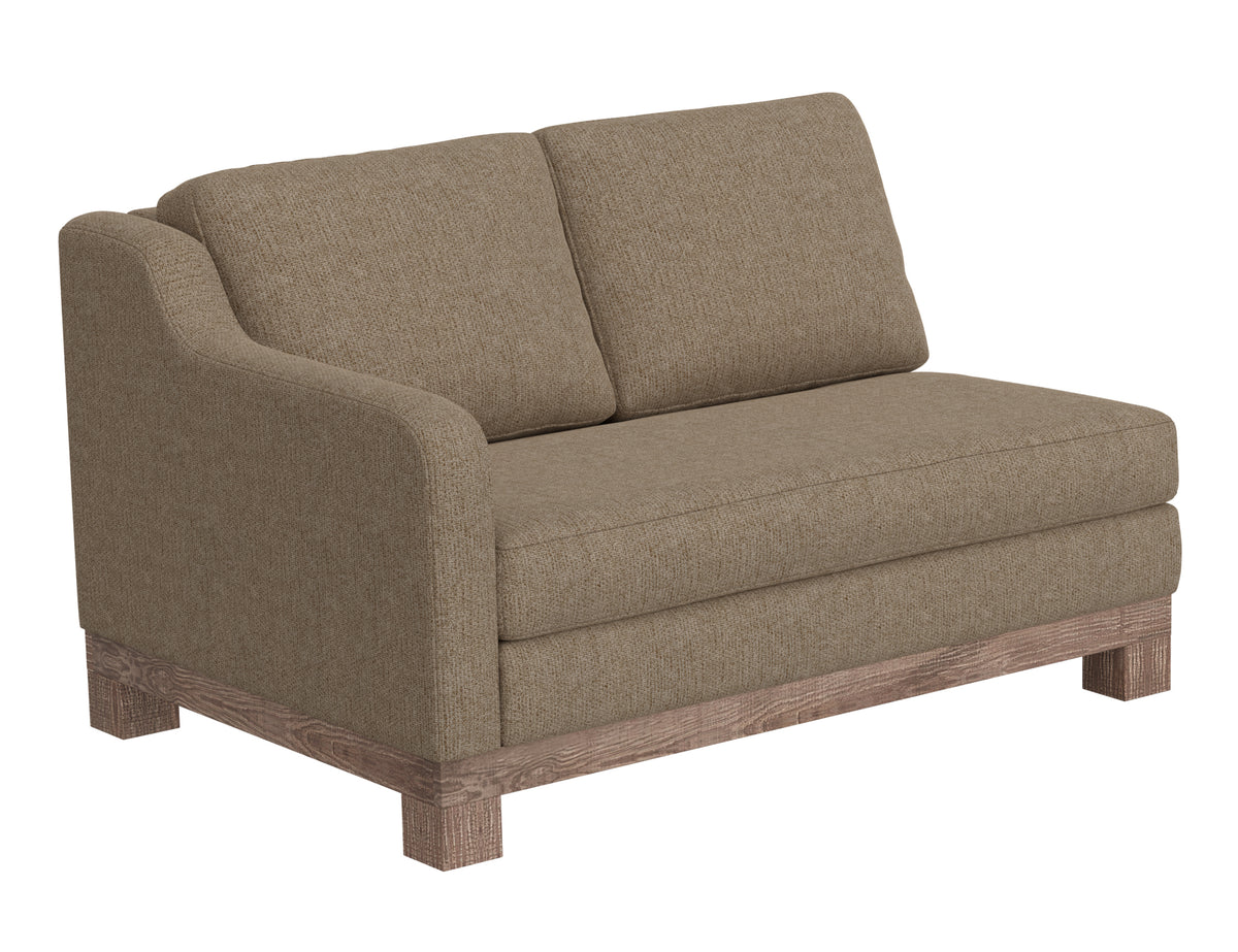 Samba Loveseat, Brown, Wooden Frame & Base, Sectional - IUP298-LOV-LF-152
