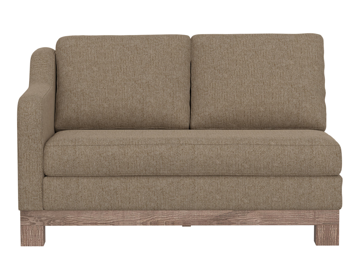 Samba Loveseat, Brown, Wooden Frame & Base, Sectional - IUP298-LOV-LF-152