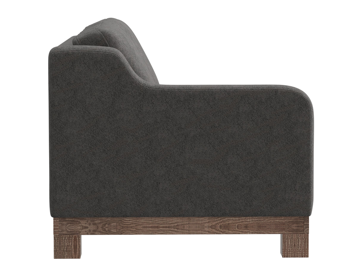 Samba Loveseat, Gray, Wooden Frame & Base, Sectional - IUP298-LOV-LF-121