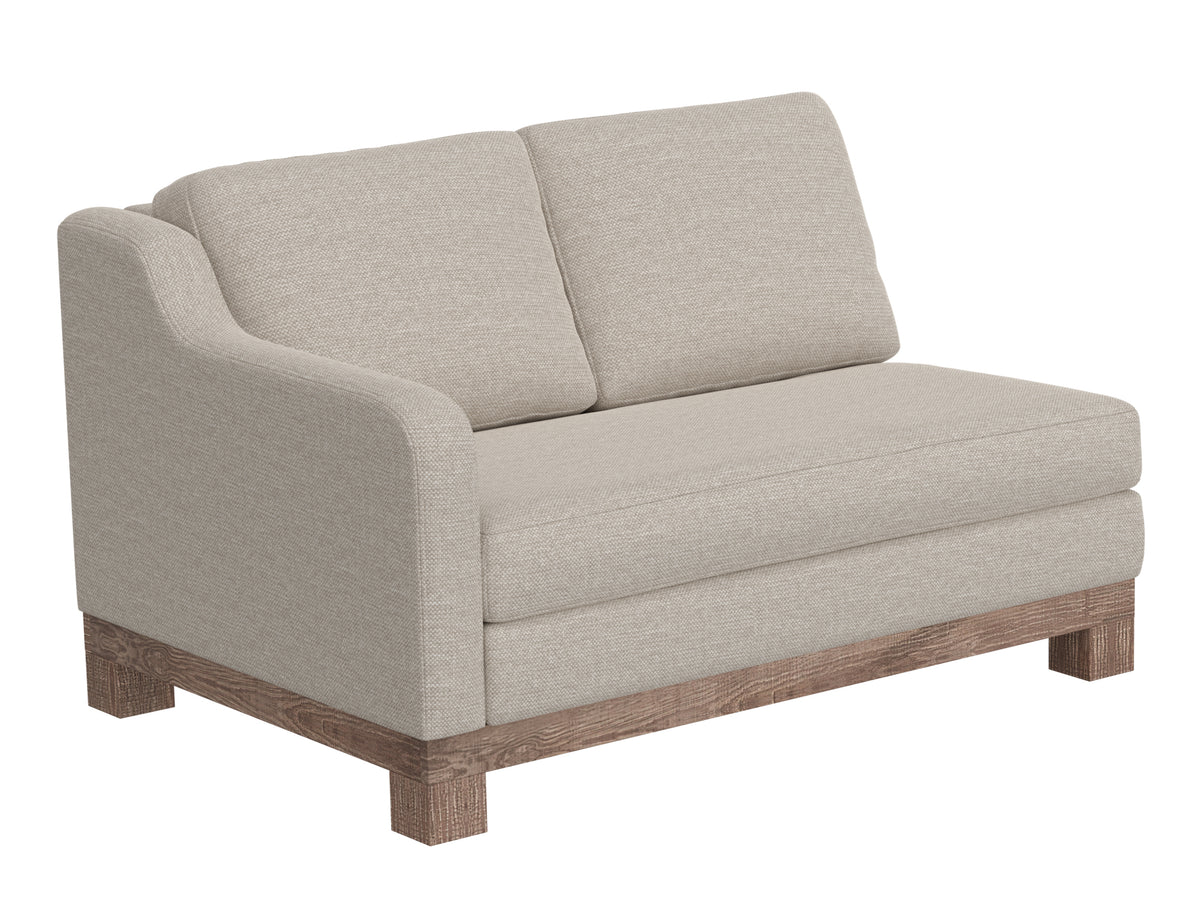Samba Loveseat, Beige, Wooden Frame & Base, Sectional - IUP298-LOV-LF-161