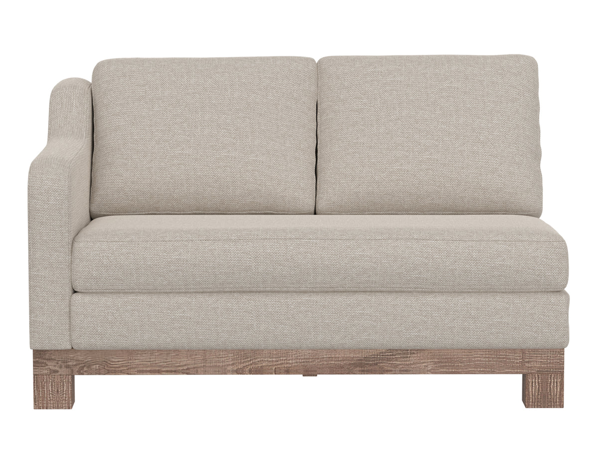 Samba Loveseat, Beige, Wooden Frame & Base, Sectional - IUP298-LOV-LF-161