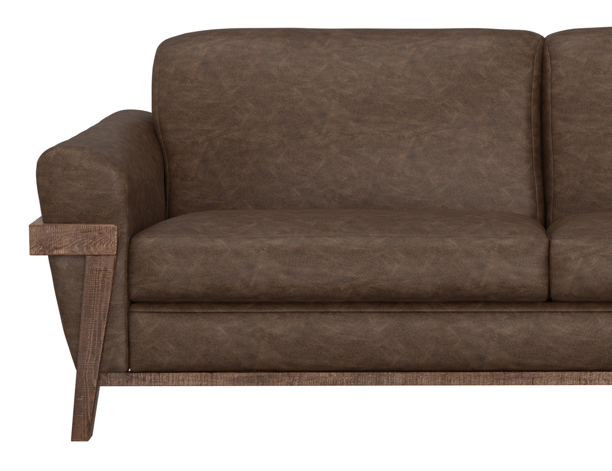 Loft Brown Sofa, Brown, Wooden Frame & Base - IUP644-SOF-212