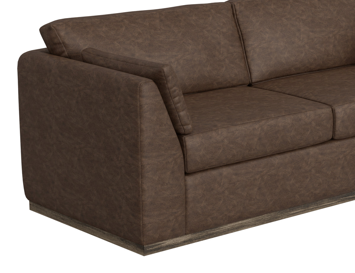 Vallarta Sofa, Brown, Wooden Frame & Base - IUP882-SOF-212