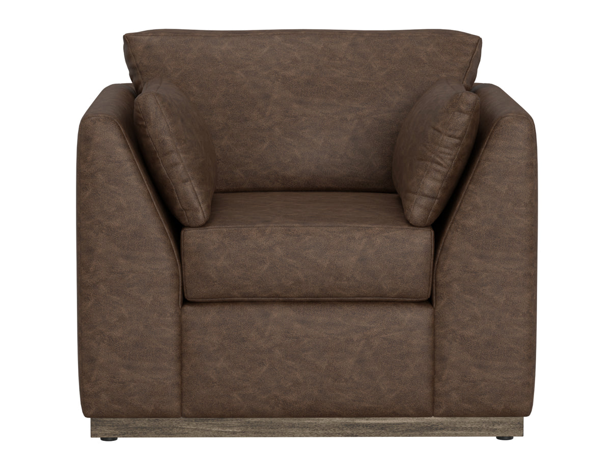 Vallarta Armchair, Brown, Wooden Frame & Base - IUP882-ACH-212