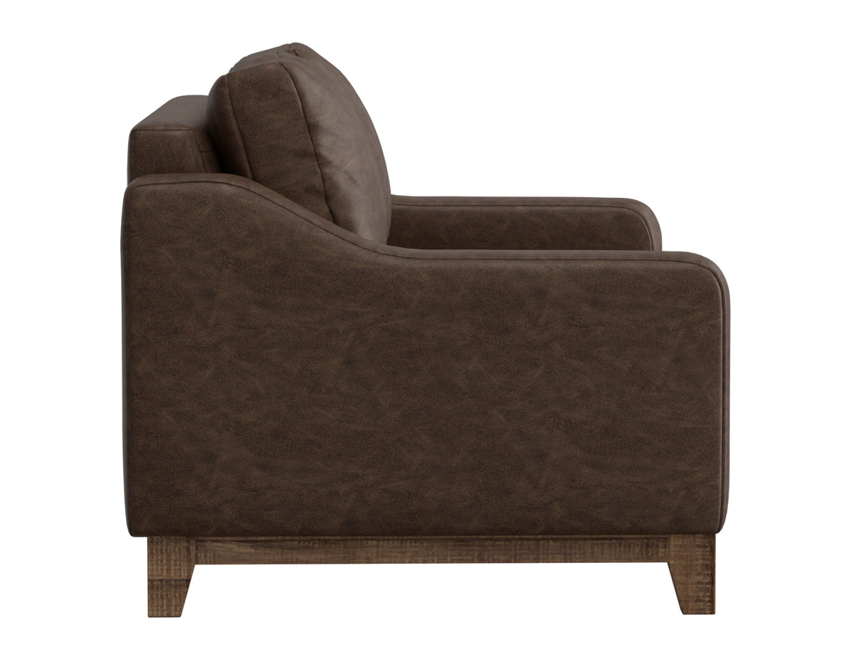 Olivo Loveseat, Brown, Wooden Frame & Base - IUP541-LOV-212