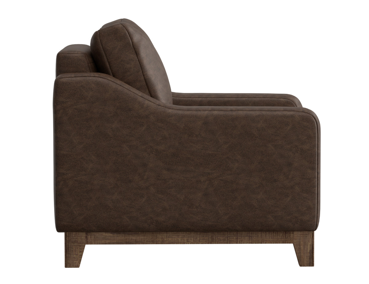 Olivo Armchair, Brown, Wooden Frame & Base - IUP541-ACH-212