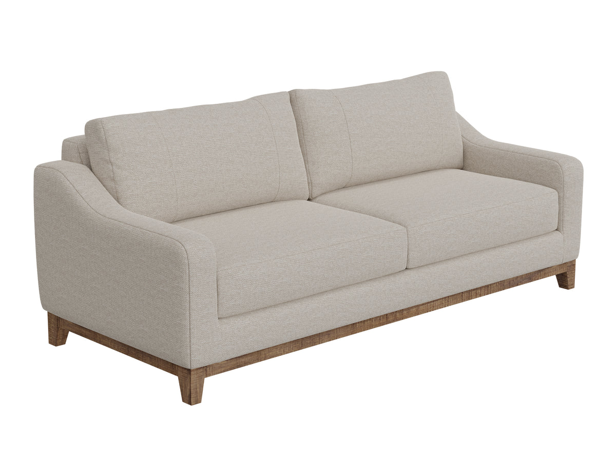 Olivo Sofa, Beige, Wooden Frame & Base