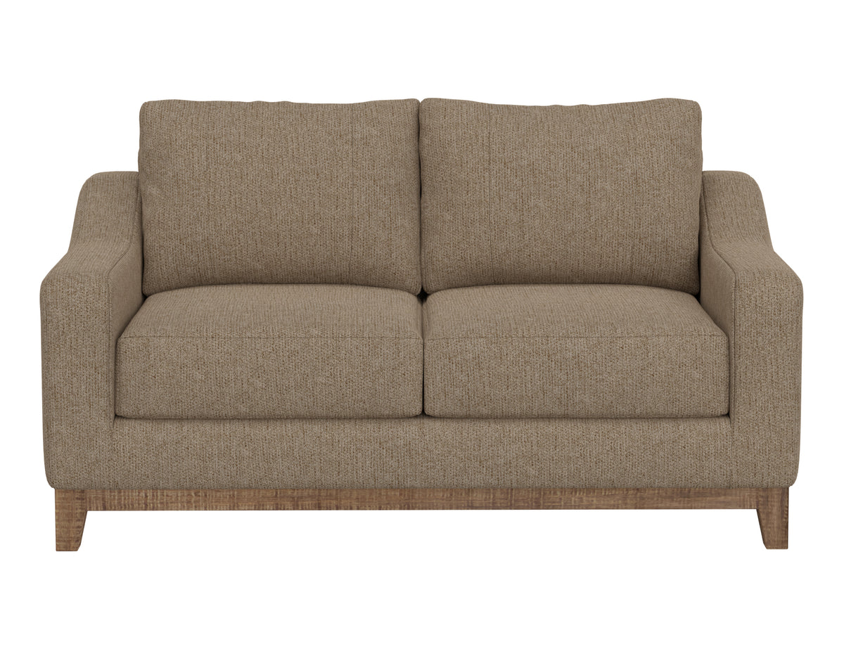 Olivo Loveseat, Brown, Wooden Frame & Base - IUP541-LOV-152