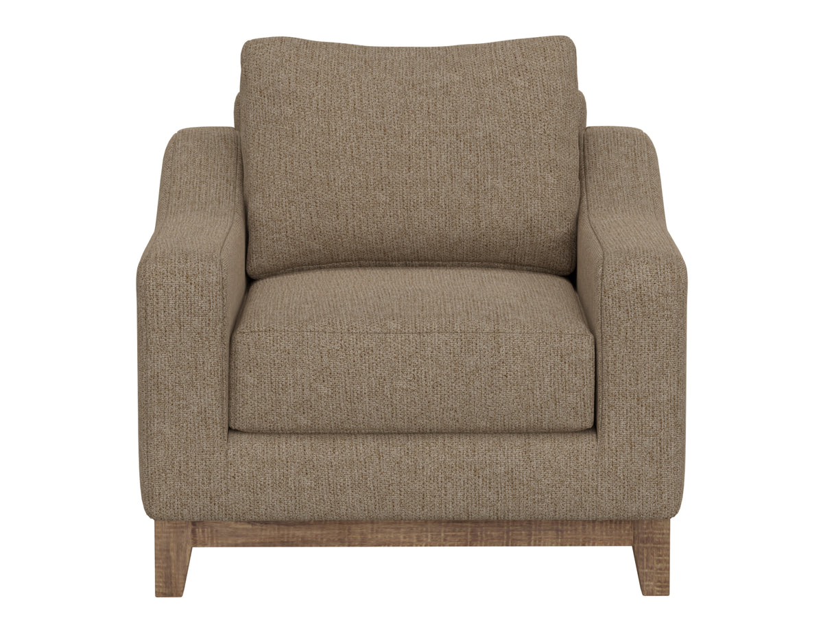 Olivo Armchair, Brown, Wooden Frame & Base - IUP541-ACH-152