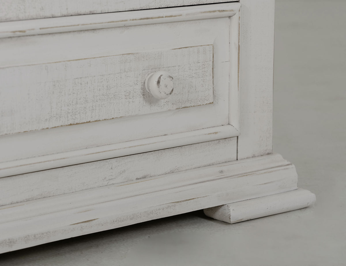 Terra White Chest, 5 Drawer