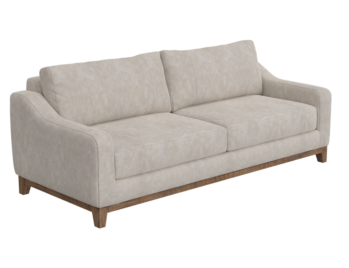 Olivo Sofa, Gray, Wooden Frame & Base