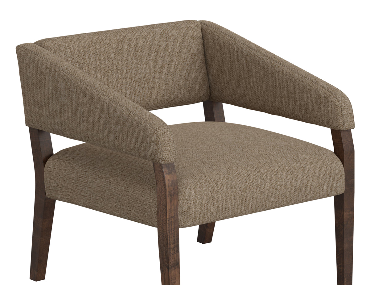 Murcia Armchair, Brown, Wooden Frame - IUP221-ACH-152