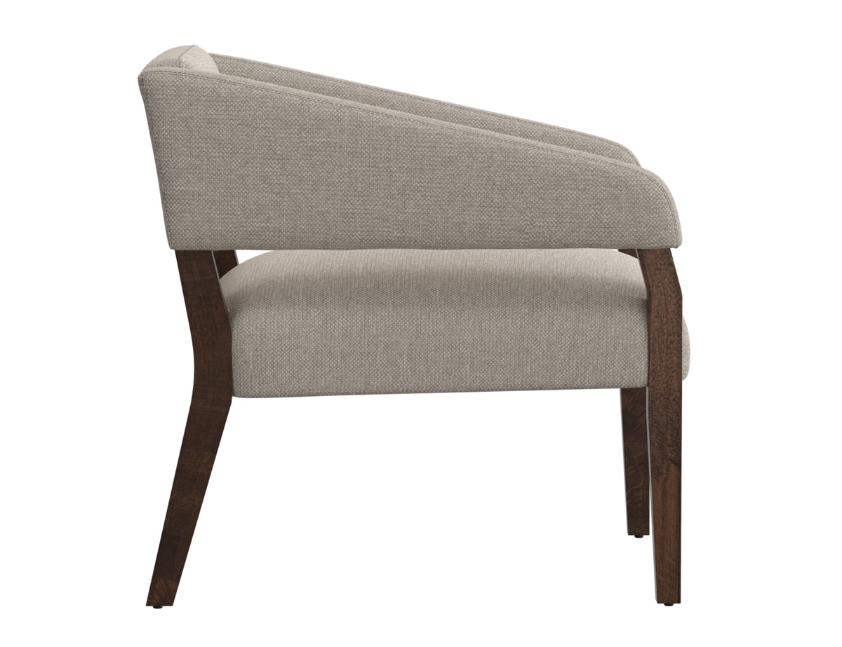 Murcia Armchair, Beige, Wooden Frame - IUP221-ACH-161
