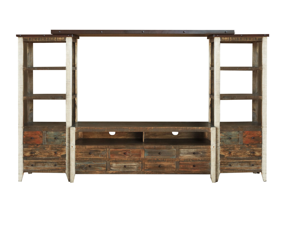 Antique Multicolor Wall Unit