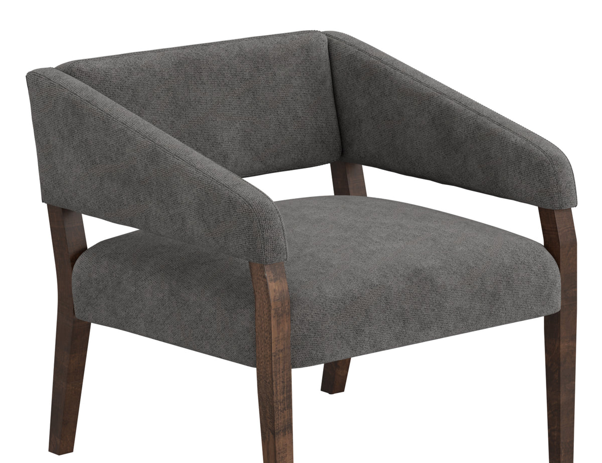 Murcia Armchair, Gray, Wooden Frame - IUP221-ACH-121