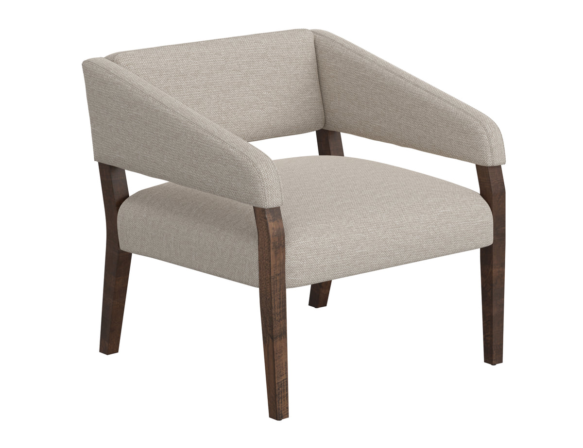 Murcia Armchair, Beige, Wooden Frame - IUP221-ACH-161