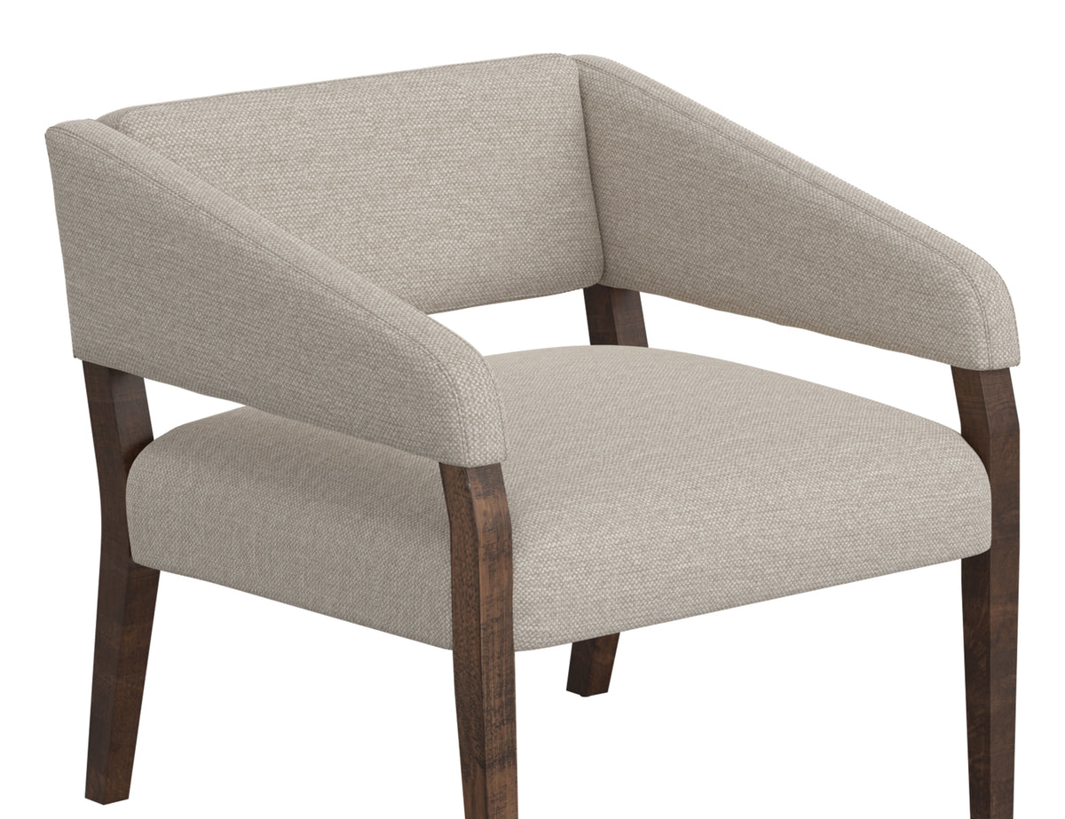 Murcia Armchair, Beige, Wooden Frame - IUP221-ACH-161