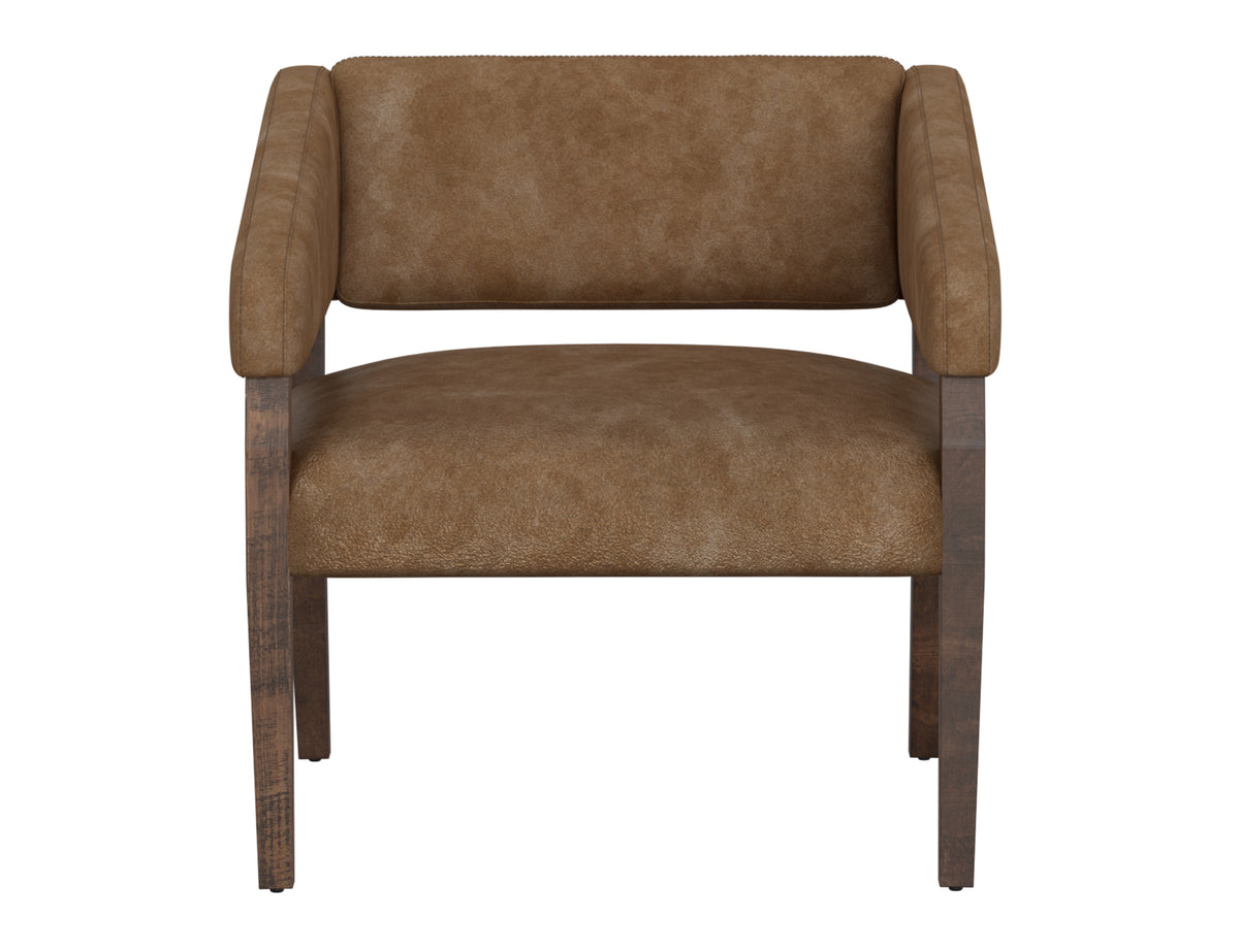 Murcia Armchair, Orange, Wooden Frame