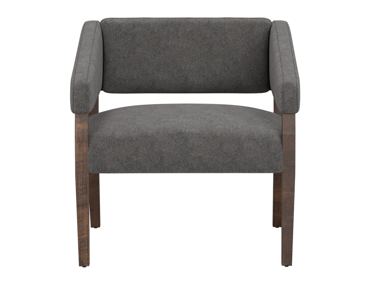 Murcia Armchair, Gray, Wooden Frame - IUP221-ACH-121