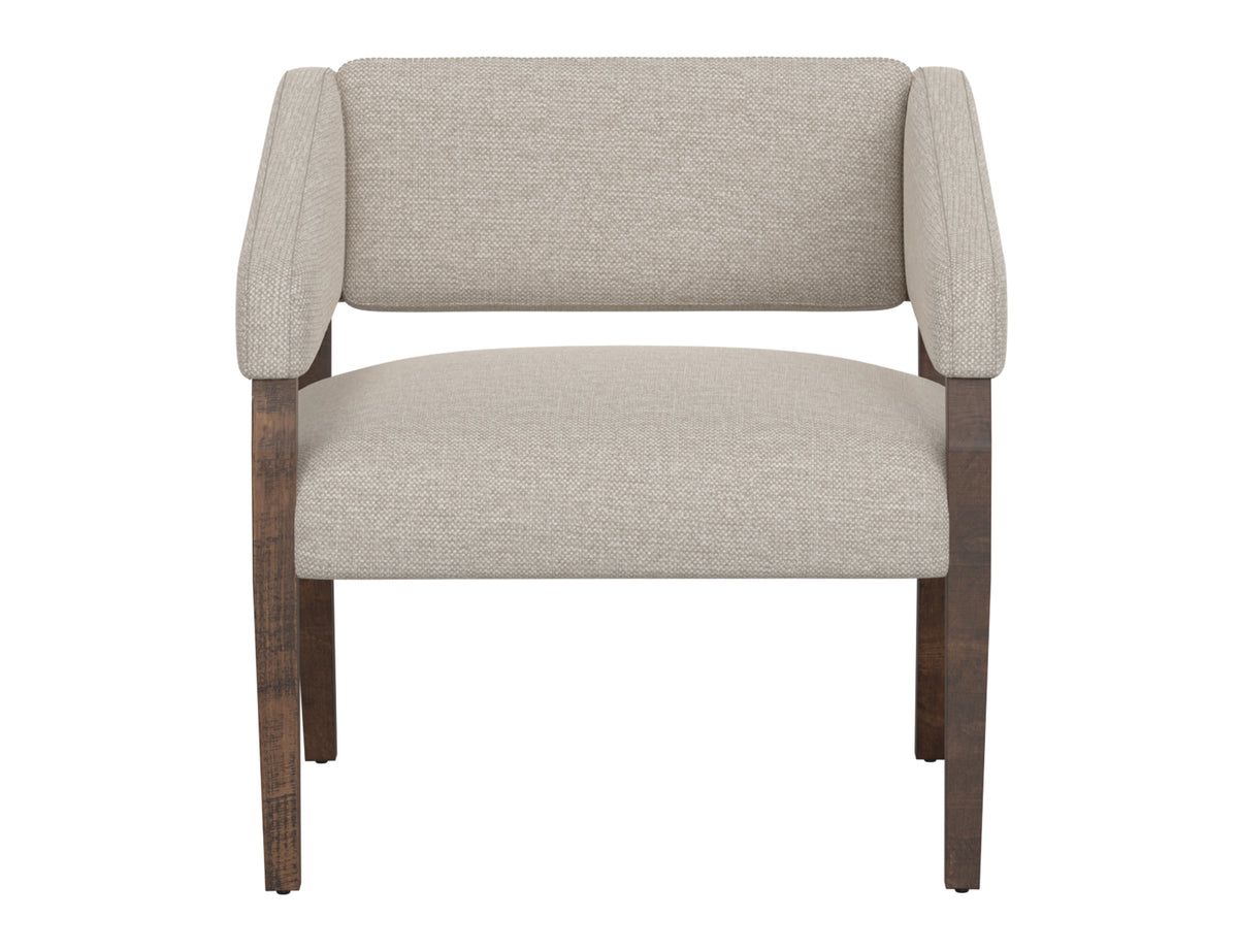 Murcia Armchair, Beige, Wooden Frame - IUP221-ACH-161