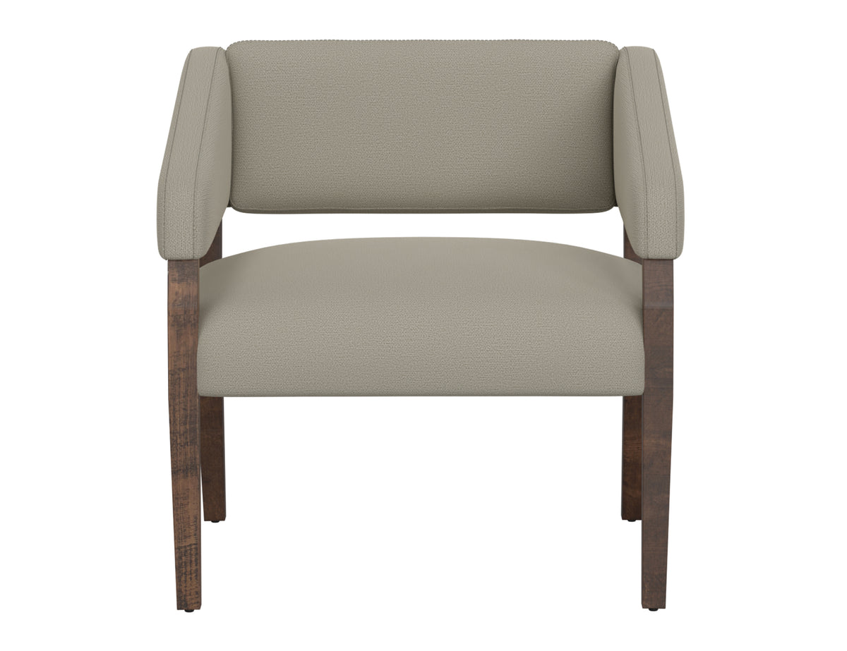 Murcia Armchair, Gray, Wooden Frame - IUP221-ACH-151