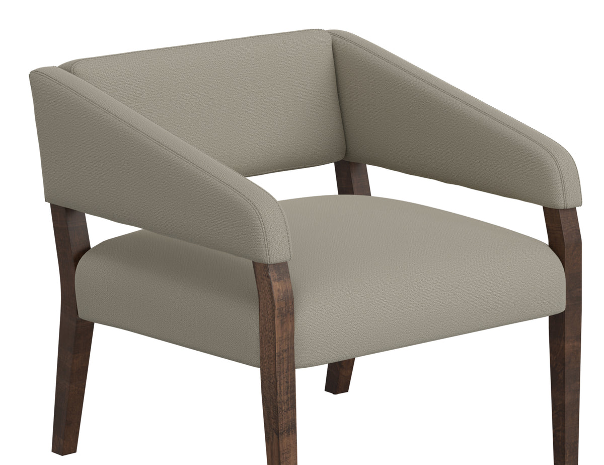 Murcia Armchair, Gray, Wooden Frame - IUP221-ACH-151