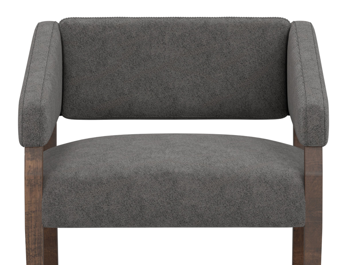 Murcia Armchair, Gray, Wooden Frame - IUP221-ACH-121