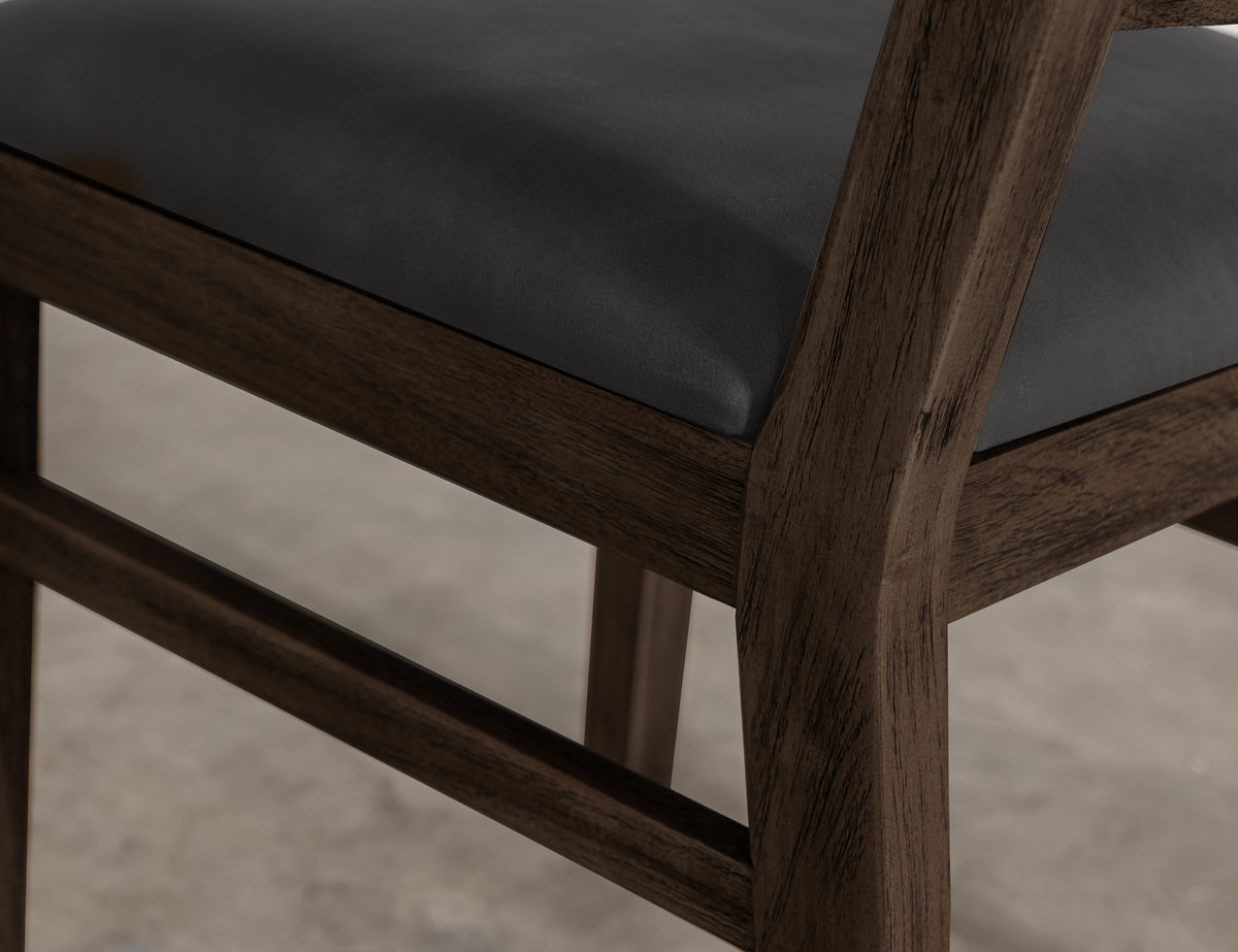 Black Balam Chair, Black, Wooden - IFD4421CHR