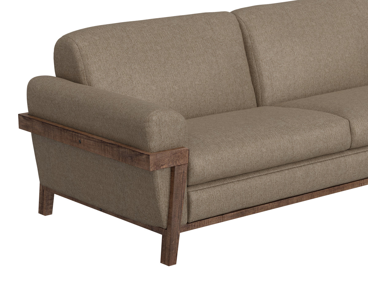 Loft Brown Armchair, Brown, Wooden Frame & Base - IUP644-ACH-152