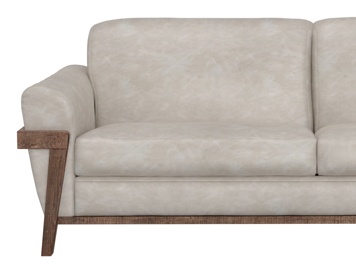 Loft Brown Loveseat, Gray, Wooden Frame & Base - IUP644-LOV-210