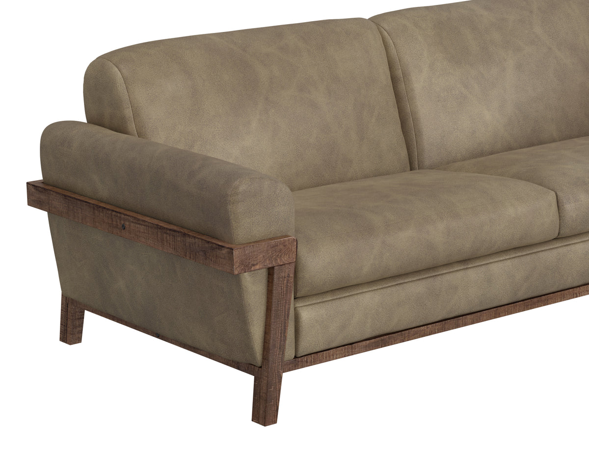 Loft Brown Armchair, Brown, Wooden Frame & Base - IUP644-ACH-201
