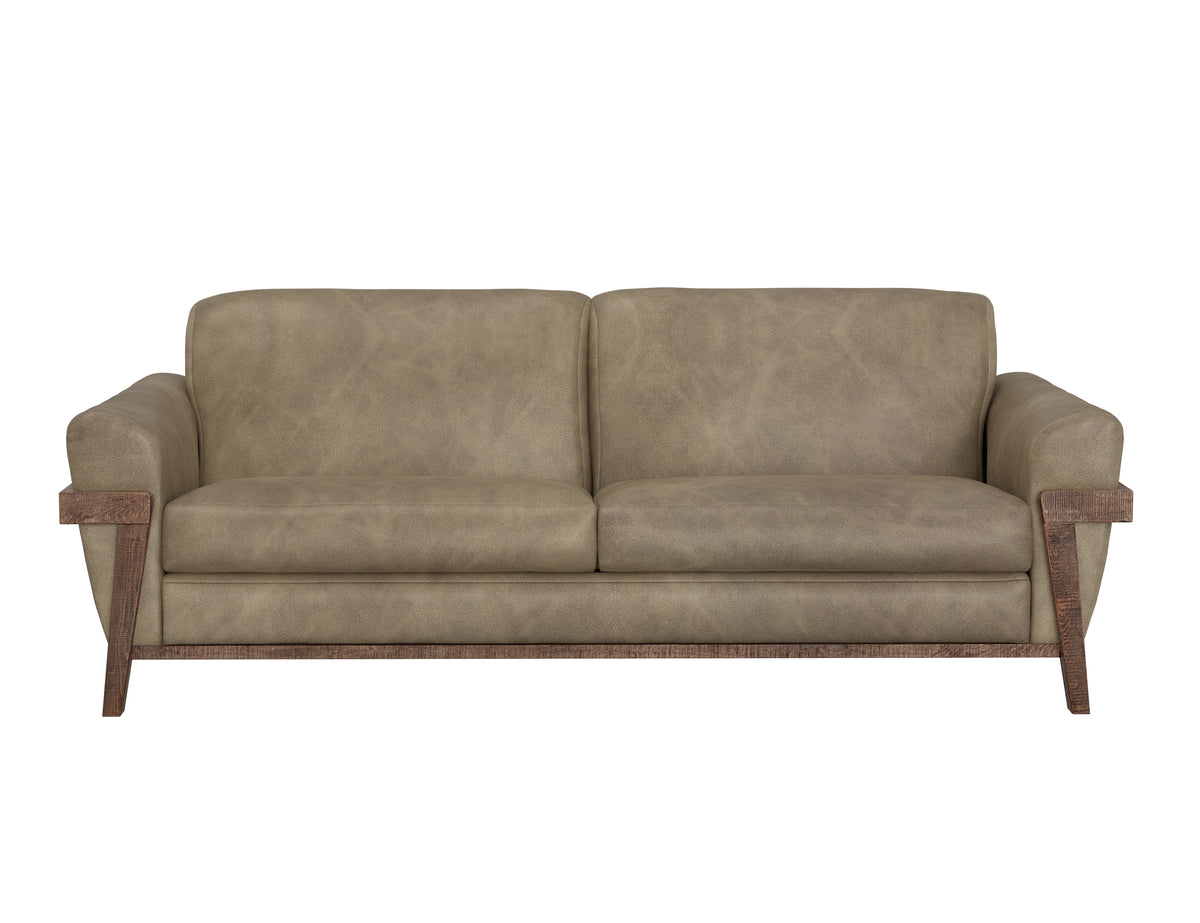 Loft Brown Sofa, Brown, Wooden Frame & Base - IUP644-SOF-201
