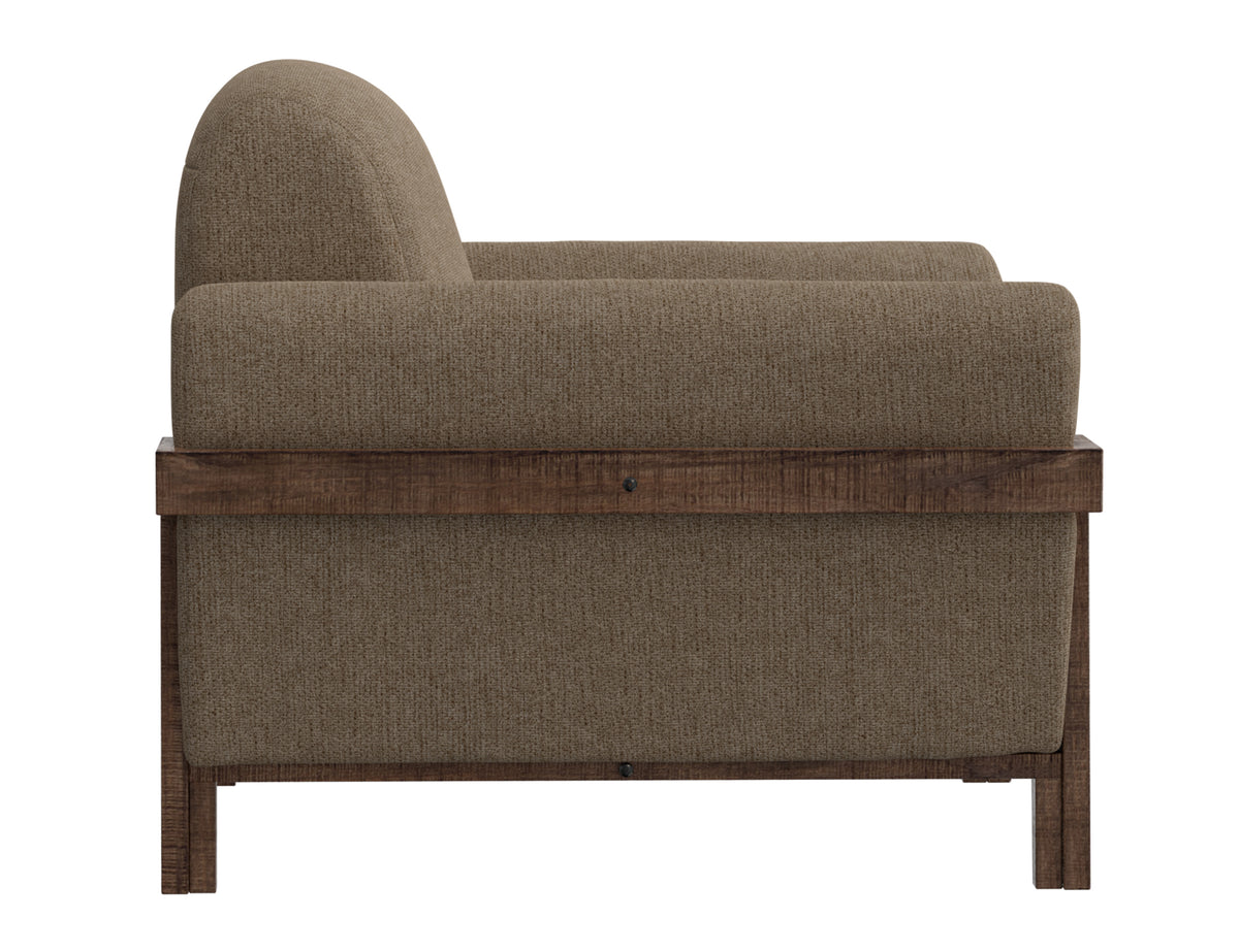 Loft Brown Armchair, Brown, Wooden Frame & Base - IUP644-ACH-152