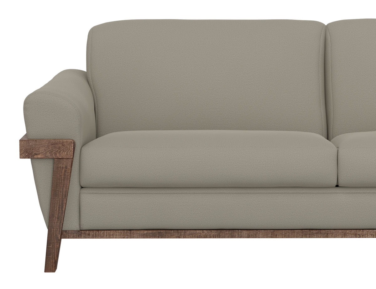 Loft Brown Armchair, Gray, Wooden Frame & Base - IUP644-ACH-151